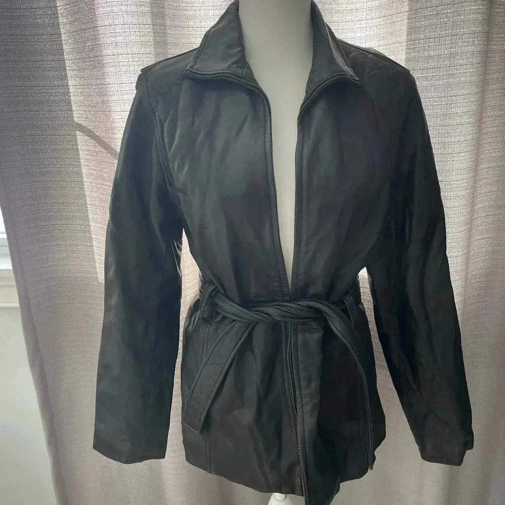 𝅺vintage Wilda leather‎ jacket